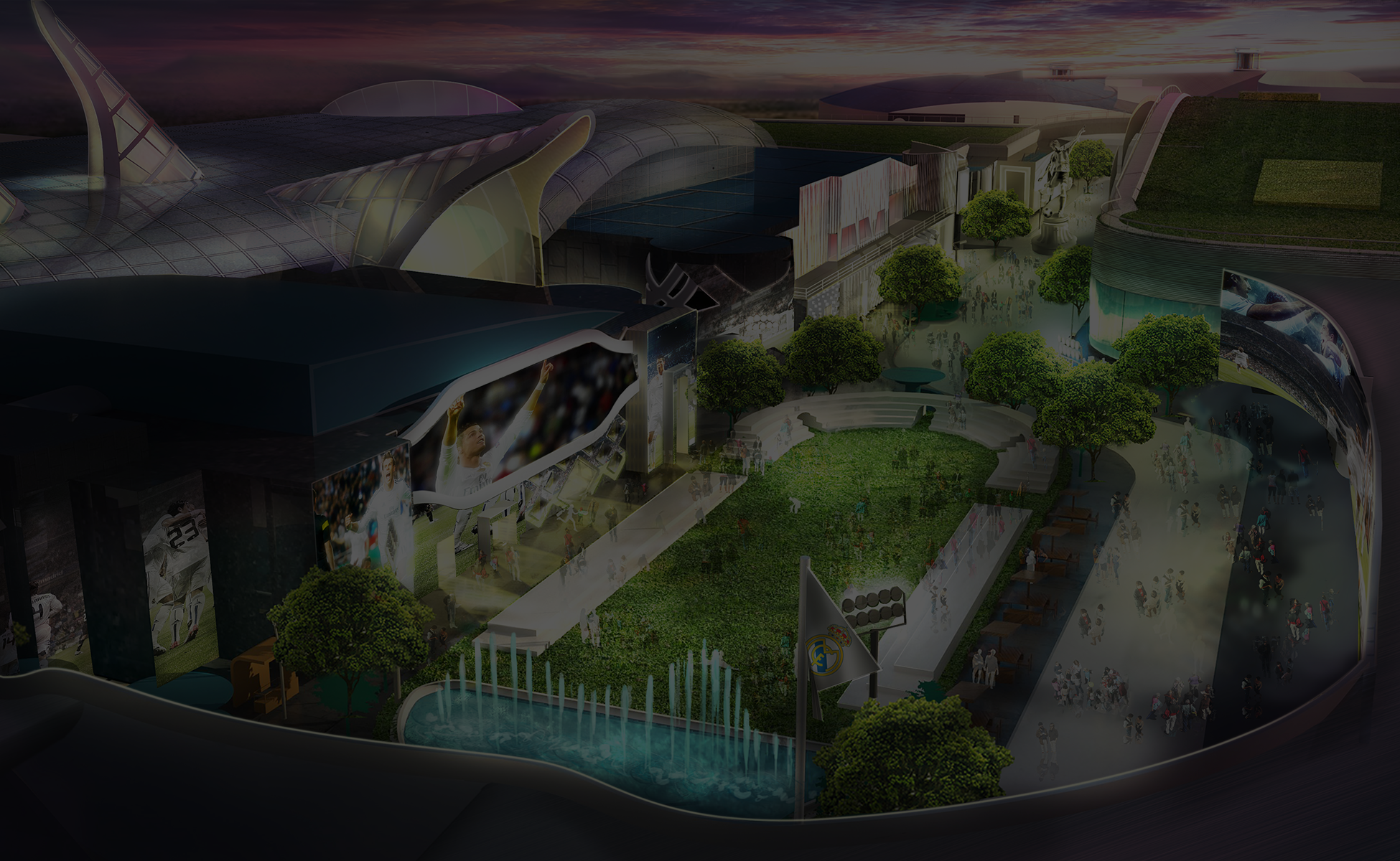 Cuidad Madrid Sports Facility Concept Art