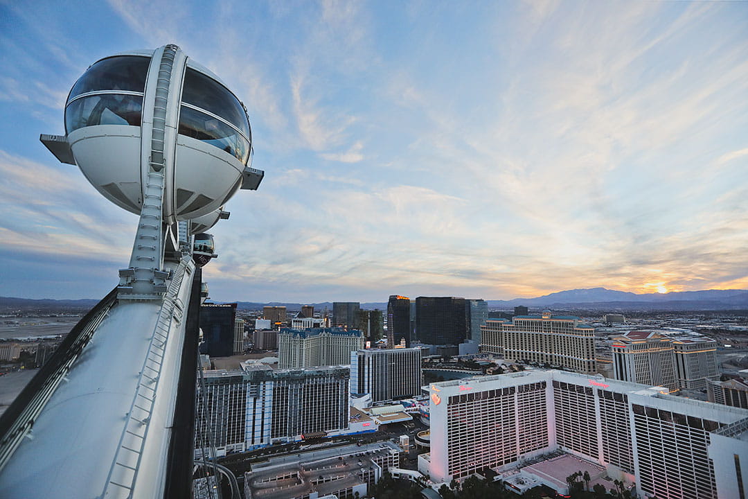 High Roller Observation Wheel SkyPod Las Vegas Strip