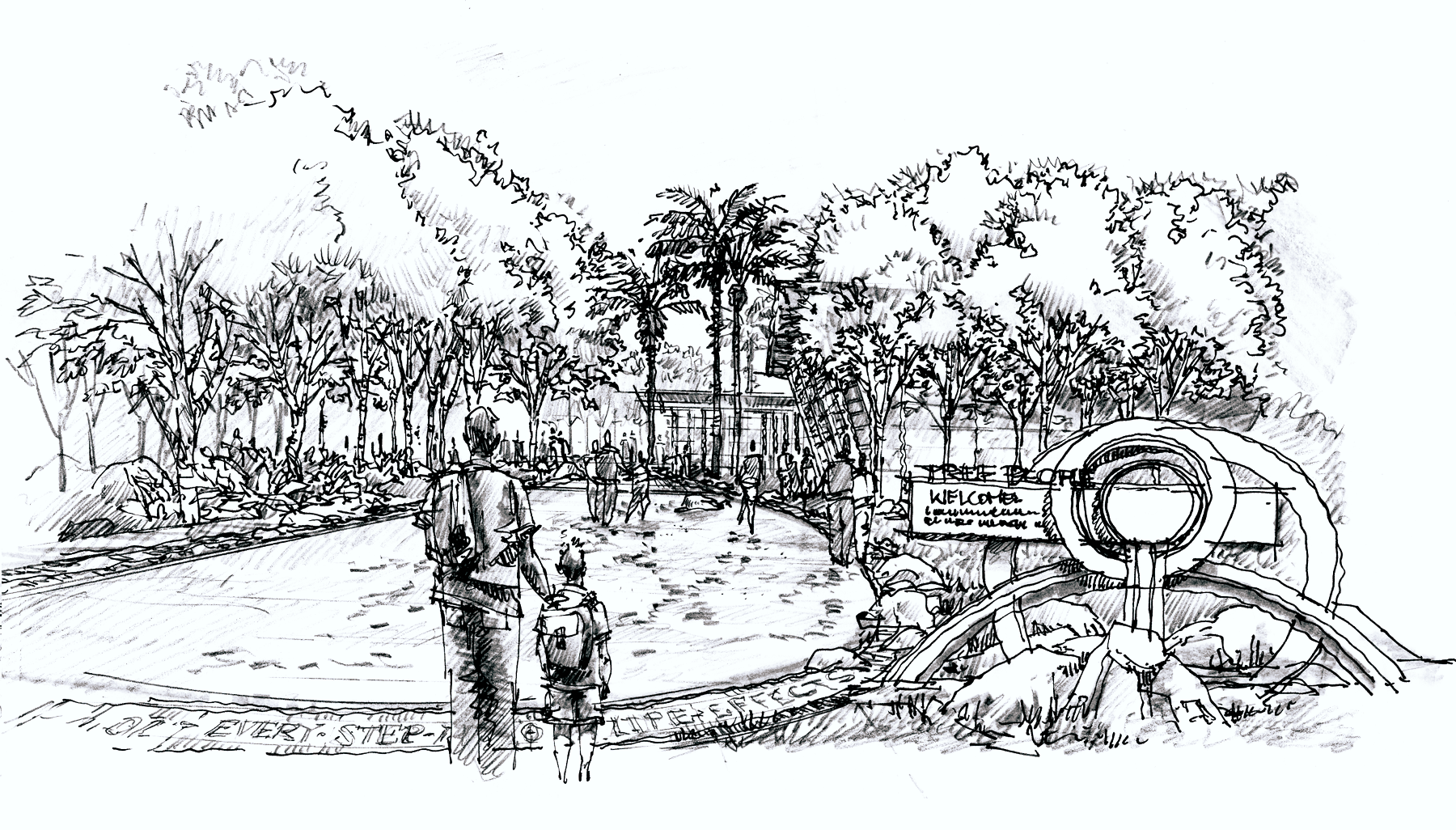 TreePeople Community Center Concept Sketch