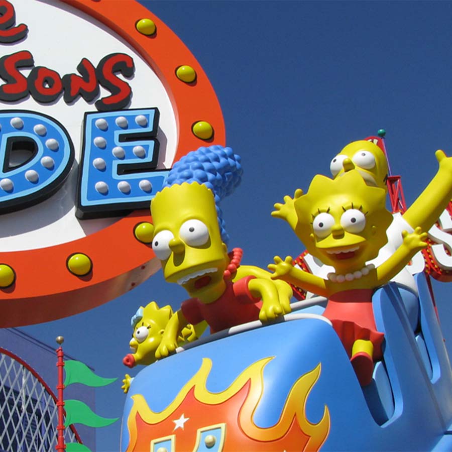 Universal Studios Simpsons Entrance Sculpture