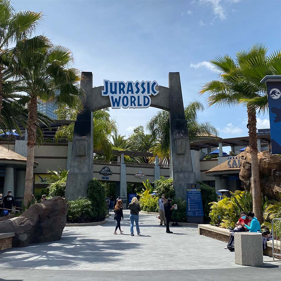 Universal Studios Hollywood Jurassic World Entrance Gate